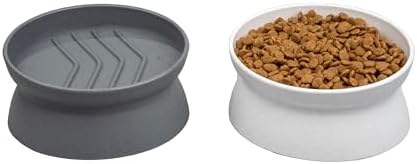 Kitty City Elevated Slow Feeder Cat Bowls, Set of 2