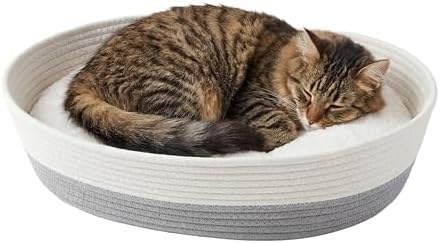 Kitty City Woven Rope Cat Bed with Catnip
